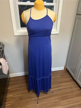 Mossimo Supply Co. Royal Blue Strappy Maxi Dress Size XS